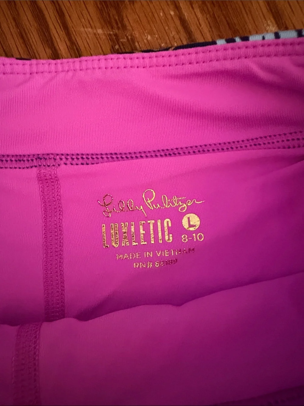 Lilly Pulitzer Navy Floral Skort with Pink, Turquoise & Purple Print